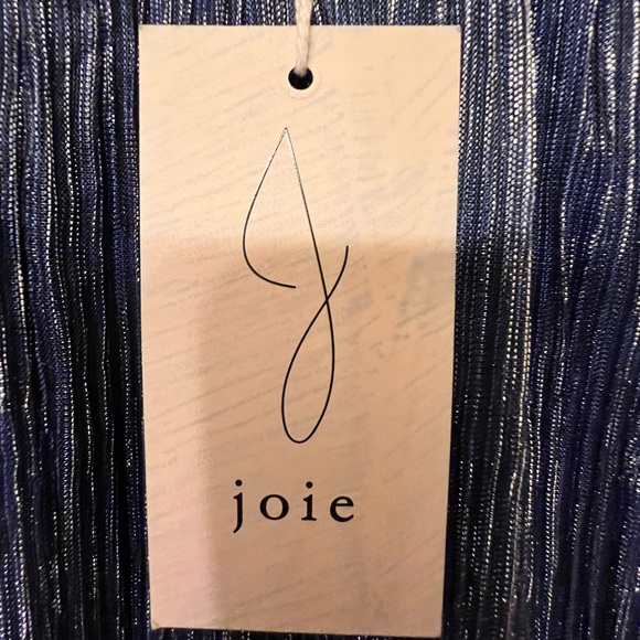 NWT Joie blue and silver long sleeve top, size small. - Picture 4 of 5